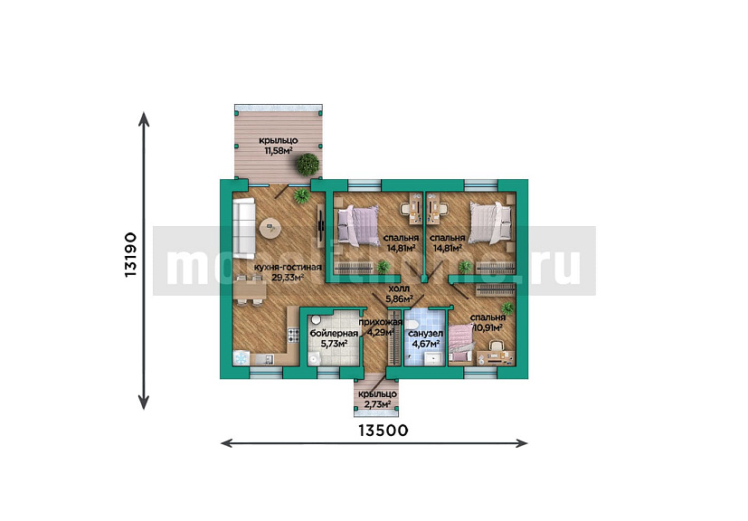 Проект дома Лаурис 2 — 1
