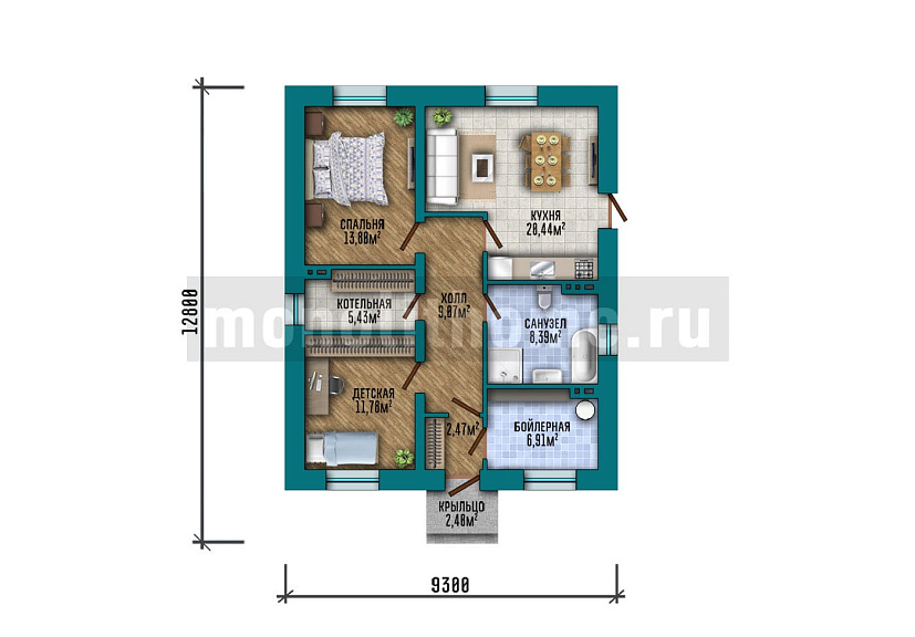 Проект дома Камбрис 2 — 1