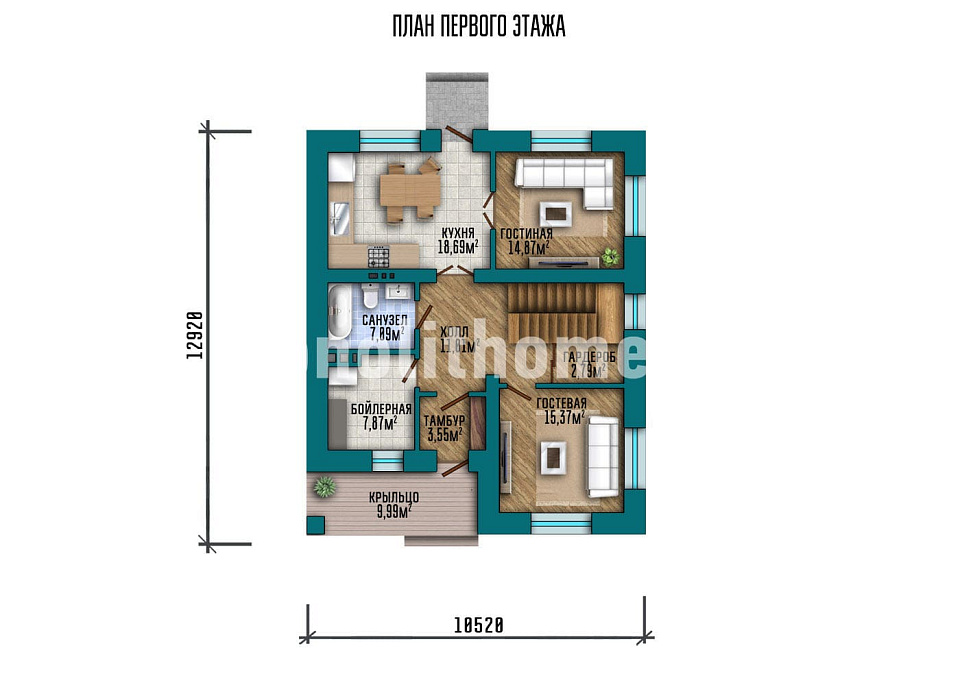 Проект дома Лесково — 1