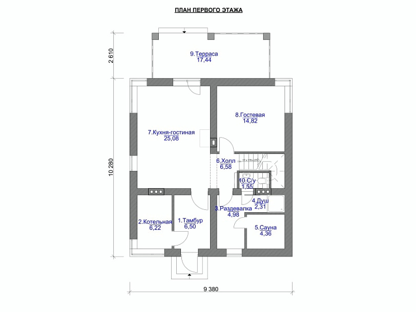 Проект дома Веткино — 1