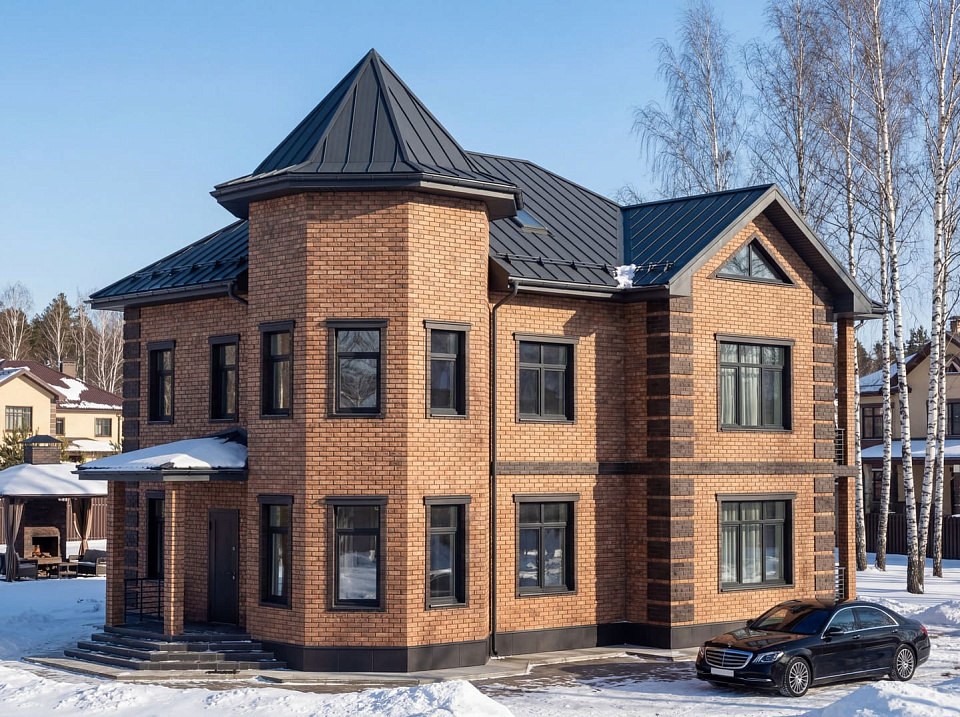 Дом из керамзитобетона Шервуд-7 двухэтажный 13х13